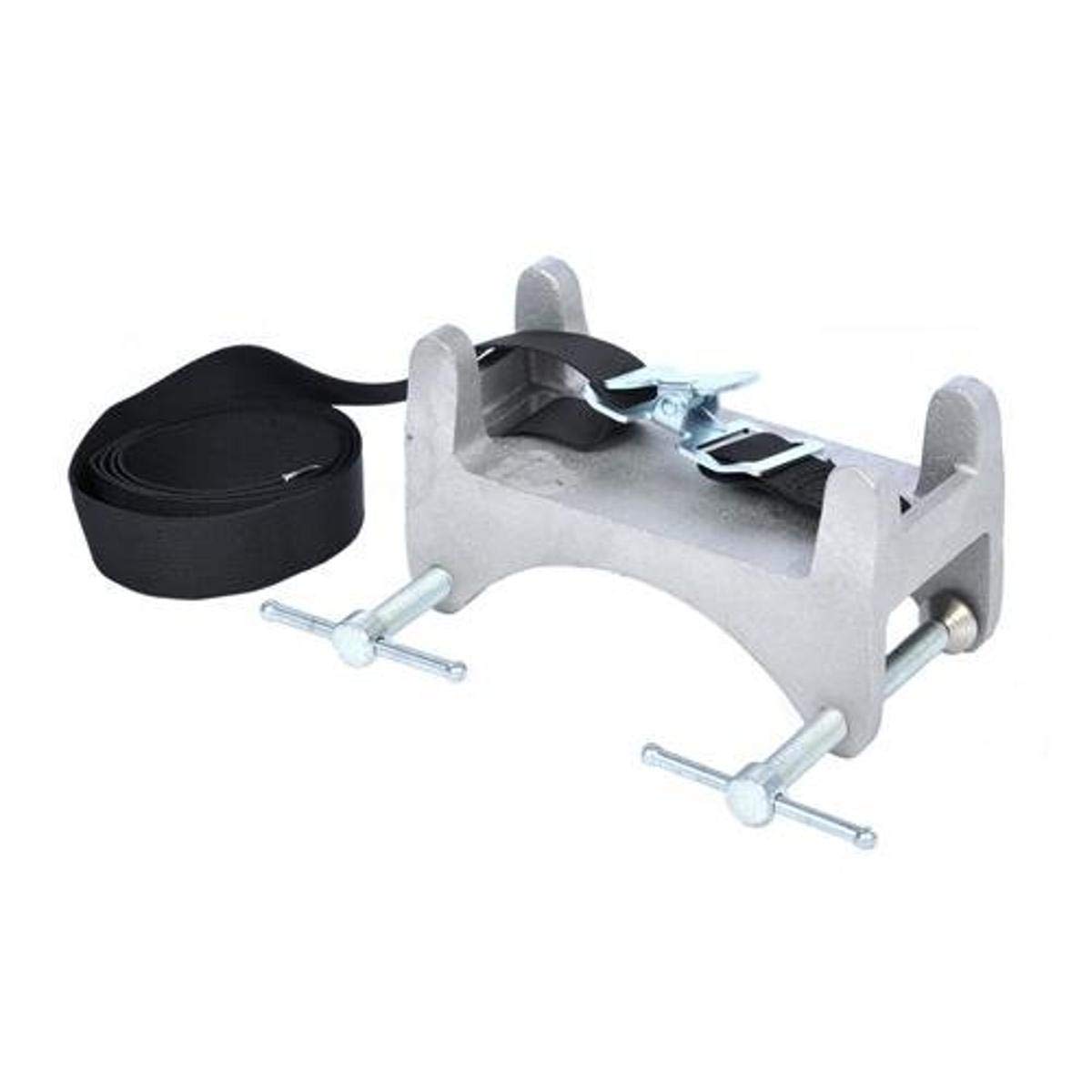 Talboys - 970035 712 Aluminum Heavy-Duty Cylinder Bench Clamp with Strap, 3.25" Length x 6" Width x 4.5" Height, 4" to 14" Cylinder Holding Size