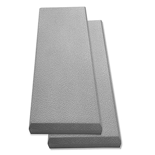 TÃ¶nnen 2-pack Acoustic Panel GRAY 36x13x 2inch. Decorative Sound Absorbing Panel for studios, sound treatment - premium fiberglass - not made of acoustic foam- soundproof panel