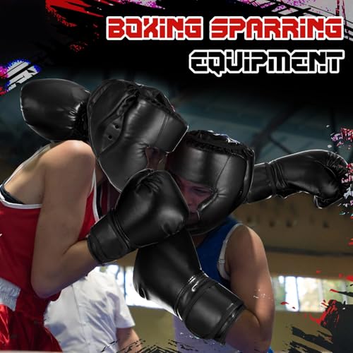 Image of Arrowbash Boxing Headgear and Gloves Set for Kids 6oz Boxing Gloves and Wrestling Headgear Sparring Equipment for Boxing Kickboxing Muay Thai BJJ Karate Training