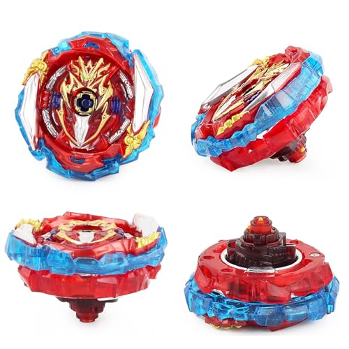 Desamvap Bey Brust Tops B-173 Kampfkreisel Infinite Achilles Metal Fusion DB Bey Layer Kreisel Right Spin Battle Kreisel Spielzeugset mit Starter und Griff, Geburtstag Kinder Spielzeug