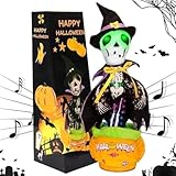 Emoin Halloween Skeleton Dancing Cactus Mimicking Toy, Talking Skull Cactus Toy Repeats What You Say,Singing Glowing Halloween Indoor&Outdoor Decorations