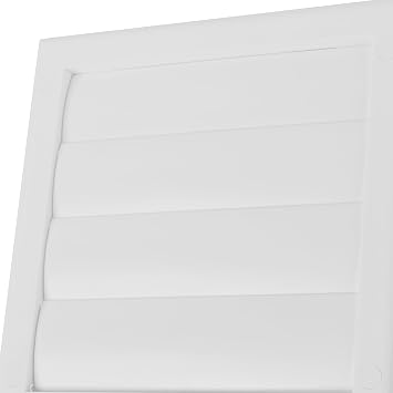 White 125mm Extractor Fan Vent Cover - ABS Back Draught Shutter & Ventilation Grille - Fits Inside Duct or Wall Openings - Outdoor Vent Cover for Walls - 125mm Vent Cover, Air Vents