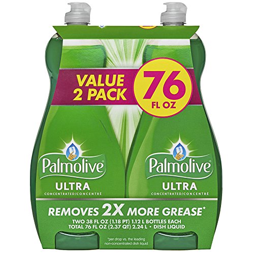 Palmolive Ultra Liquid Dish Soap, Original - 38 Fluid Ounce (Twin Pack)