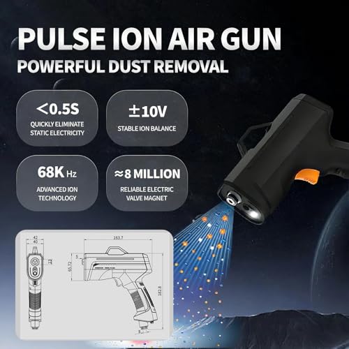 Pistola de Aire Ionizador, Anti Estática, Elimina Carga Estática miniatura 3