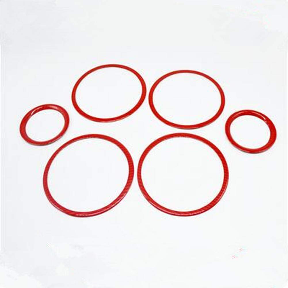 YXNVK 6pcs/set ABS trim decoration Speaker Ring car styling auto accessories Case,For Kia K3 K3S 2016-2018