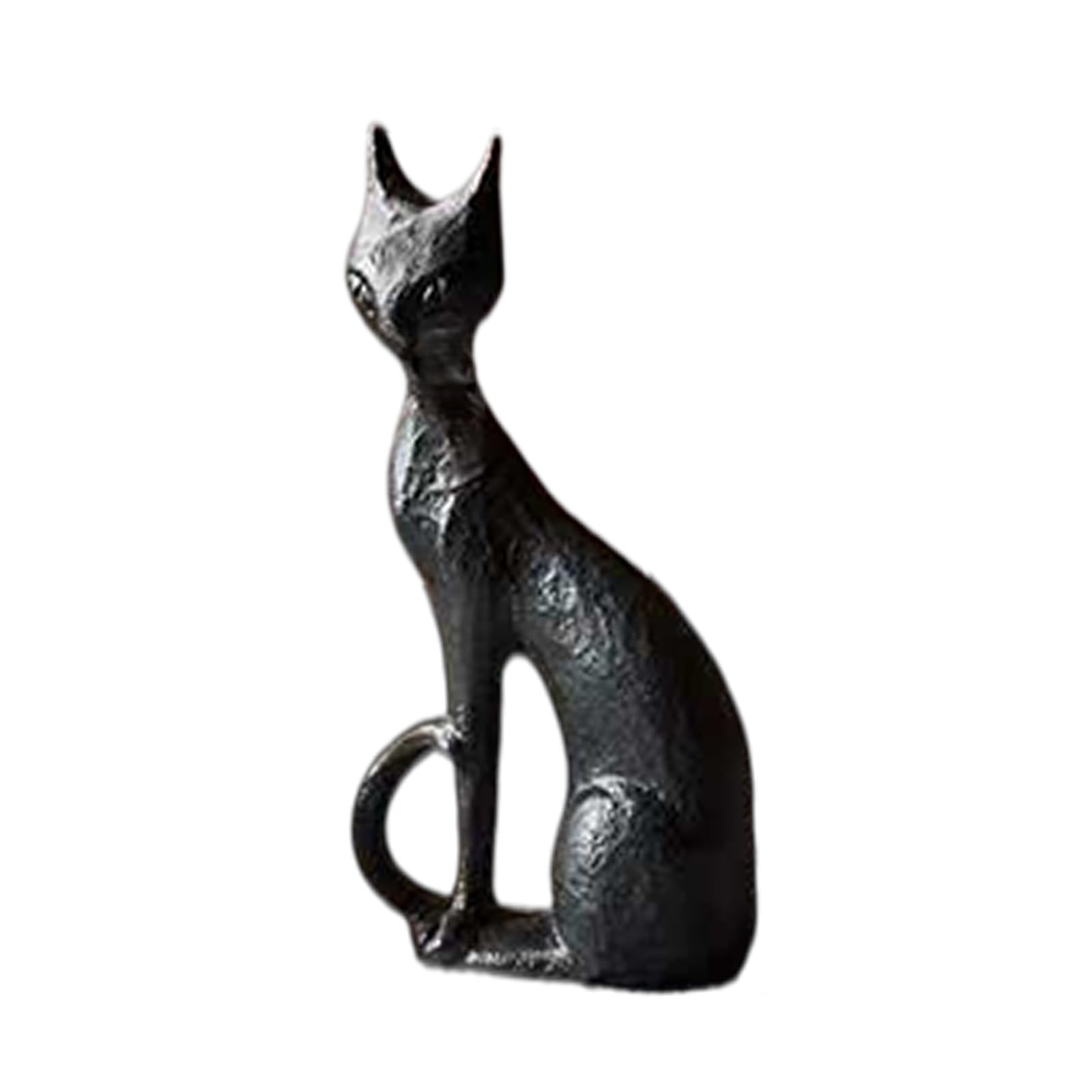 Entryway Halloween Decor Sculpture Matte Black Resin Figurine for Mantel Shelf Tabletop, Gothic Seasonal Home Display Gothic Home Accent Tabletop Display Fall Mantel Decor Shelf Ornament Resin Dark