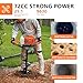 72CC Auger Post Hole Digger, 2 Stroke Gas Powered Earth Post Hole Digger with 2 Auger Drill Bits(6