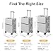 AIWEINY Zipperless Luggage, 22x14x9 Aviation Certified, Polycarbonate Aluminum Hardshell, Expandable Carry-On Luggage with Spinner Wheels, Hardshell Luggage, 20 Inch Cabin