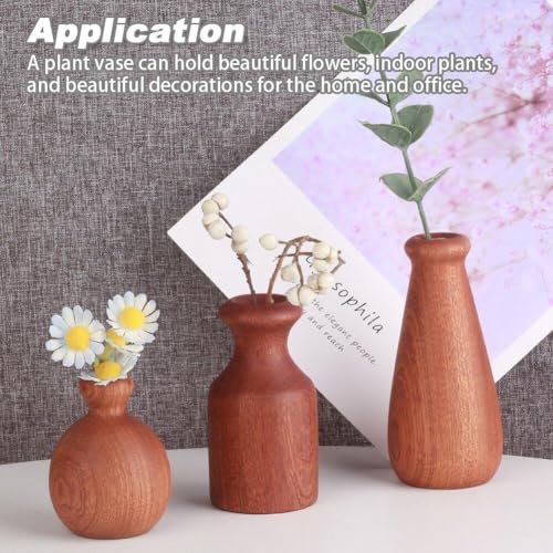 Vase en bois pour fleurs séchées : la solution pour une déco durable - 8