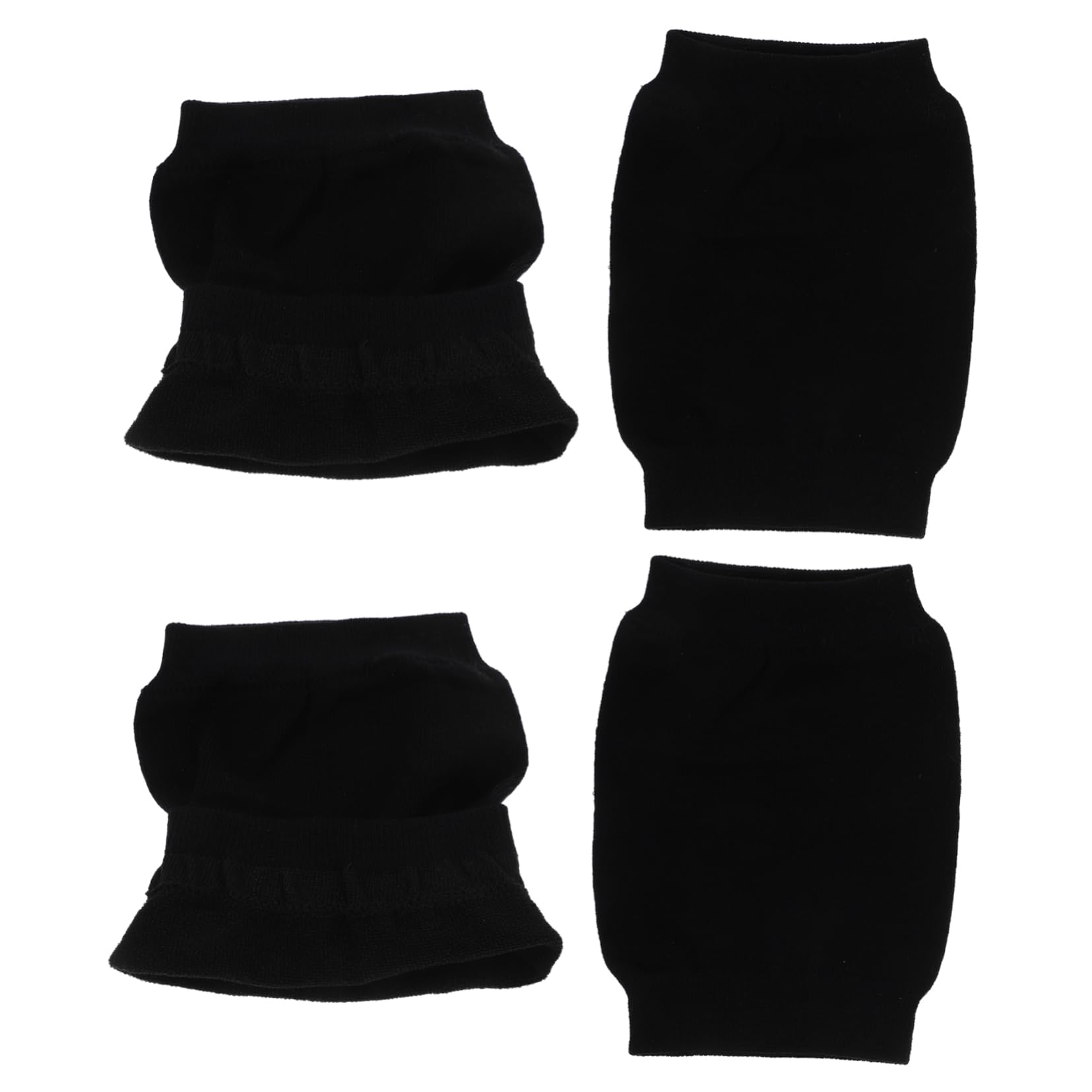 PLAFOPE 2 Pairs Sports Leggings Socks Brace Pads Cycling Cover Cycling Cover Anti-cold Leg Sleeve Leg for Outdoor Motorcycle Leg Sleeve Protective Leg Sleeve Black