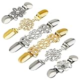 Atarasia 6PCS Retro Sweater Clips for Cardigans, Vintage Cinch Clip for Dresses, Variety of Styles Dress Clip Back of Shirts Cinches Shawl Clips for Different Women Clothing, 3 Sizes
