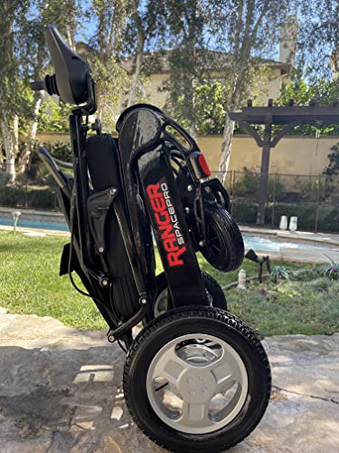 Porto Mobility 2023 Ranger Spacepro Xl Carbon Fiber Lighweight Foldable Next Generation Electric Wheelchair (Carbon, Xl Wide Seat) #TOP3