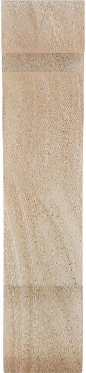 Ekena Millwork BKTW01X08X08OLRW Medium Olympic Wood Wood Brackets, 1 3/4"W x 8"D x 8"H , Rubberwood