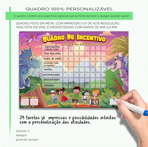 Quadro de Rotina Infantil - Quadro de Incentivo - Quadro de Tarefas - Quadro de recompensa - Regras