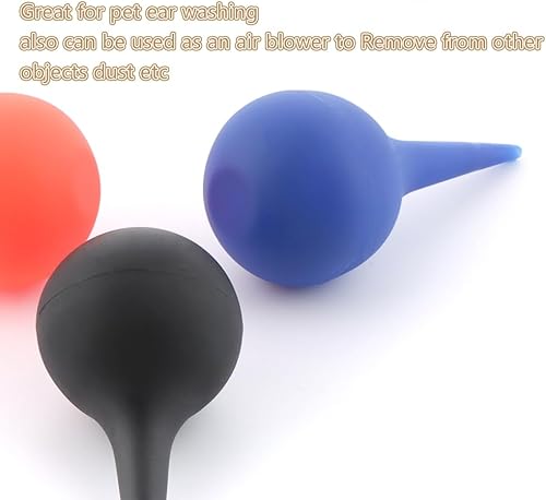 Miniatura 6 de Dispositivo manual de succión de líquido de 3 piezas, para lavado de orejas de goma para mascotas, herramienta de eliminación de cera de oídos,