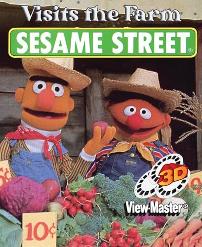 Sesame Visits The Farm - Classic ViewMaster - 3 Reel Set - 21 3D Images - Bert & Ernie, Big Bird