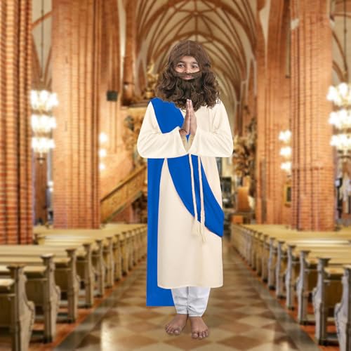 Disfraz Completo Jesus Niños 3-4 Años Azul miniatura 5