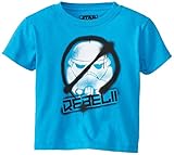 STAR WARS Boy's 2-7 Rebel Graff, Turquoise Heather, Large