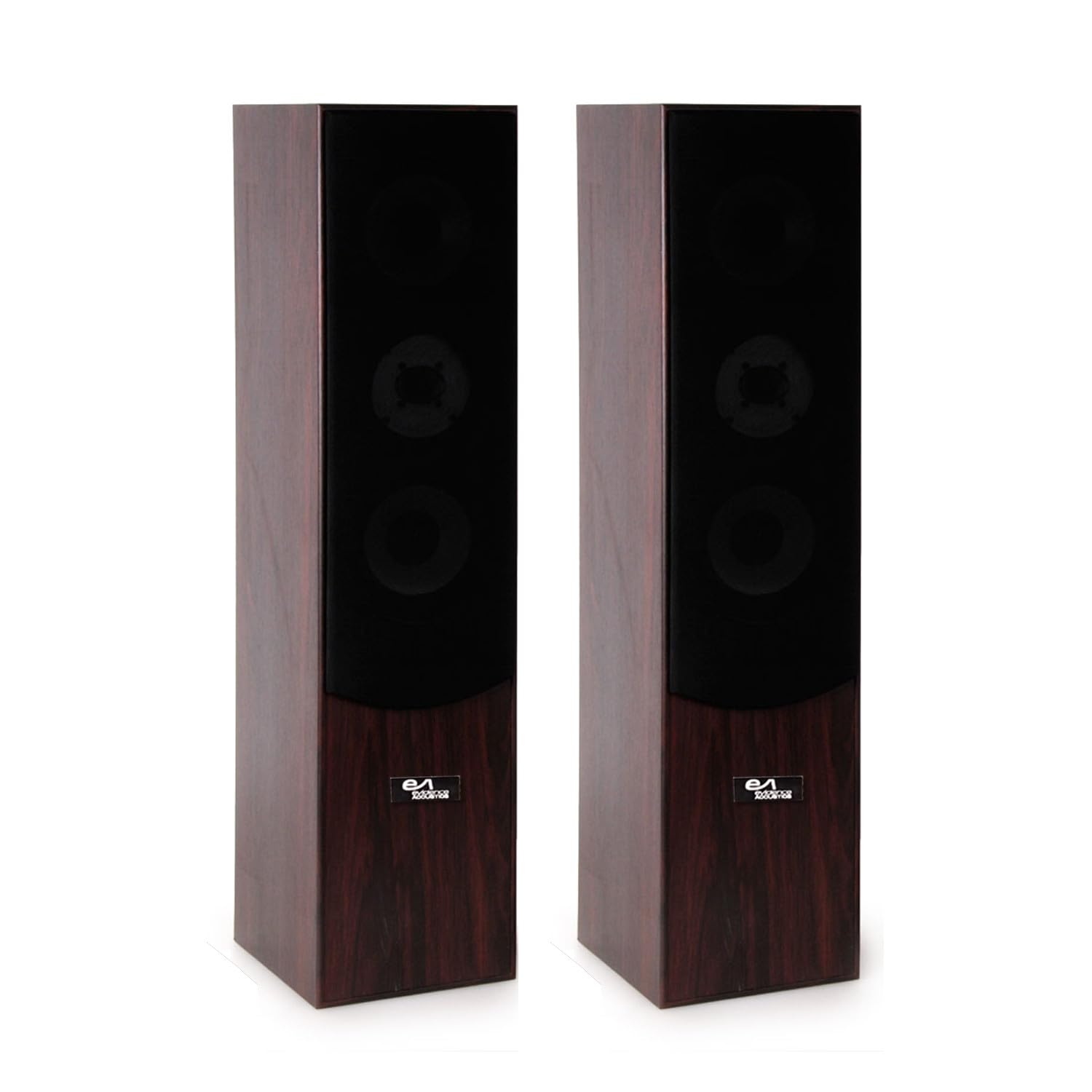 Evidence Acoustics Paire d'enceintes HiFi/Home-Cinéma - EA700-WAL - 2x500W PMPO - Bass Reflex à 3 Voies - Noyer/Acajou+Clé USB 32G