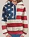 OQC Unisex USA American Flag Print 4th of July Patriotic Long Sleeve Pockets Slim Pullover Hoodie Sweatshirt
