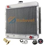 Rubivel 3 Row Radiator Compatible with Chevy II Nova SS 1962 1963 1964 1965 1966 1967 3.8L 4.6L 5.3L 5.4L l6 V8 Gas AT, Cooling Radiator All Aluminum Radiator Cooler Racing Radiator