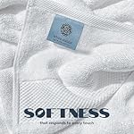 White Classic Luxury Bath Towels Set of 4 Large - 700 GSM Turkish Cotton Ultra Soft Bath Towels 27x54 | Highly Absorbent and Quick Dry | Hotel Towels for Bathroom Luxury, Plush Shower Towels, White - Image 2