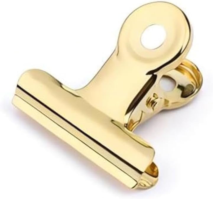Small Gold Bull Hinge Clips