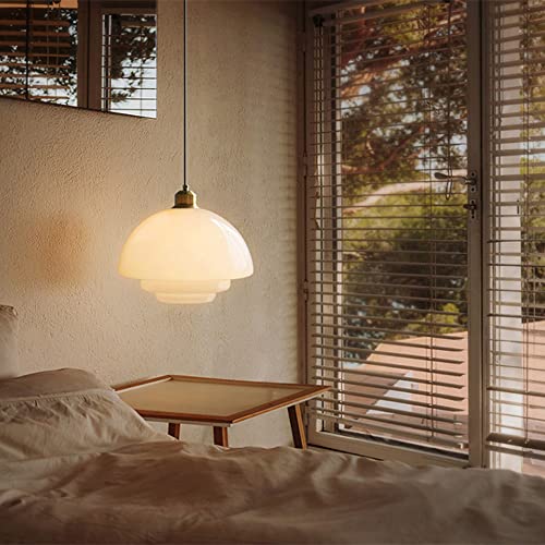 SXDMOUBK Lámpara de araña Redonda de Cristal de Estilo Europeo para salón, Dormitorio o Comedor. Altura de suspensión: 150 cm. Acabado en latón. Eficiencia energética. Compatible con bombil