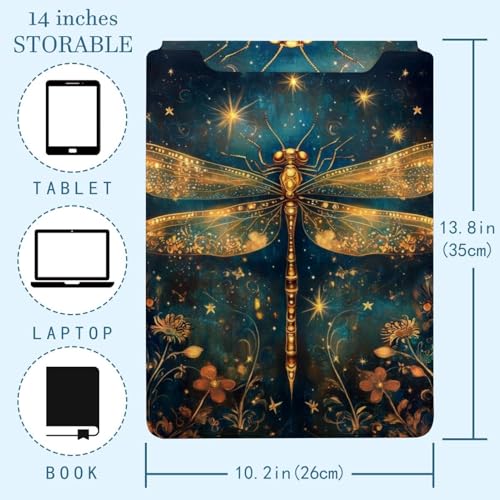 Funda para portátil de 13.8 pulgadas: protege de caídas con diseño de libélula 4