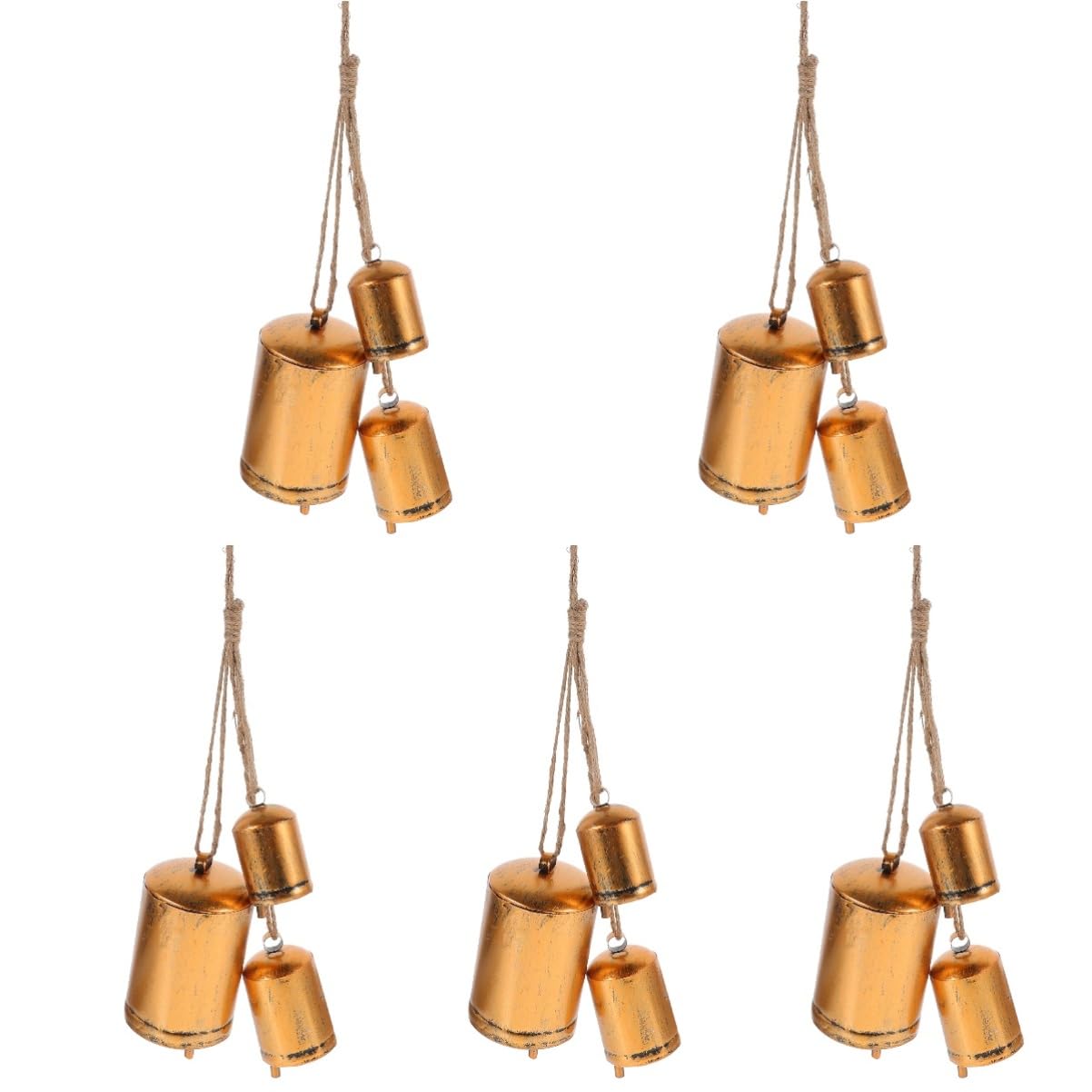 ERINGOGO 5pezzi Vintage Campanaccio Decorativo Appendere Per e Decorazioni Natalizie Per Domestici e