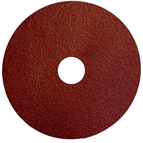 Image of Weiler 60404 Tiger Aluminum Resin Fiber Sanding & Grinding Disc, 4-1 /2 inch Diameter, 80 Grit, 7 /8 inch Arbor Hole (Pack of 25)