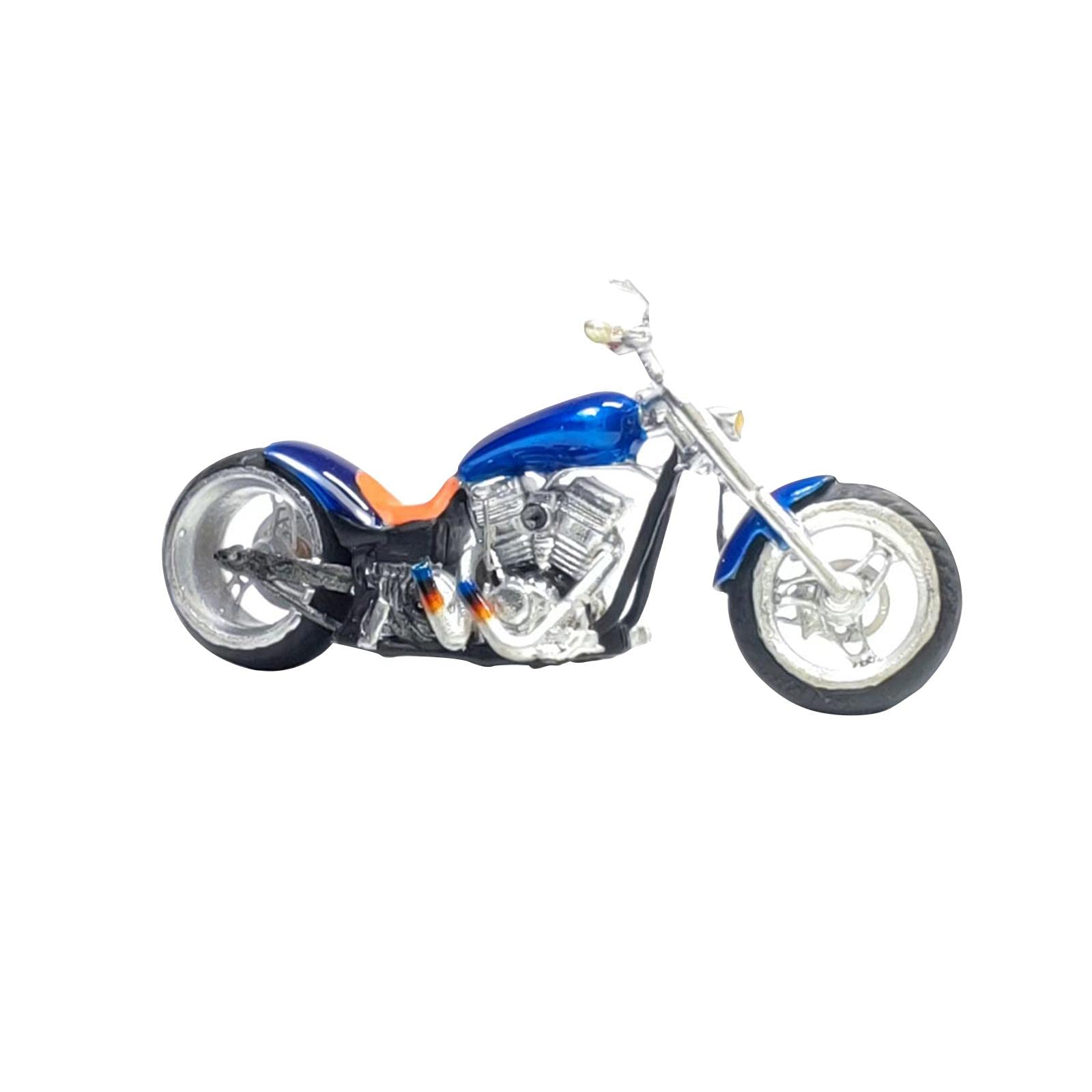 Figure Realistiche di Motociclette Dipinte in 1/64 per Diorami Ferroviari, Modellini di Veicoli per La Decorazione di Scene.,