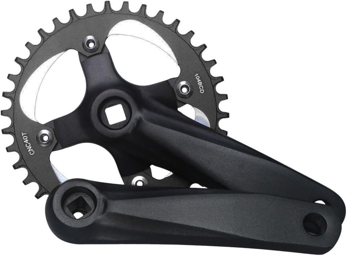 Guarnitura a velocità Singola con pedivella da 152/165/170 mm per Bicicletta Pieghevole da Città.