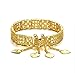 18k Gold Plated Noble Bracelets, Hmxpls New Design Heart Pendants Bangle