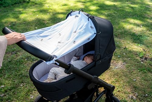 Dooky Universal Sunshade - Feather Design, Adjustable UV Cover for Strollers Car Seats & Prams, Baby Sun Protection Canopy - Image 2