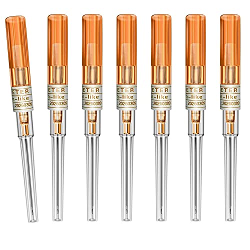 Unihubys Katheter-Nadeln - 50 Stk. 14-Gauge-Ohrnasen-Piercing-Nadeln IV Katheter-Nadeln für Tattoo-Werkzeuge Piercing-Kit Zubehör (14G)