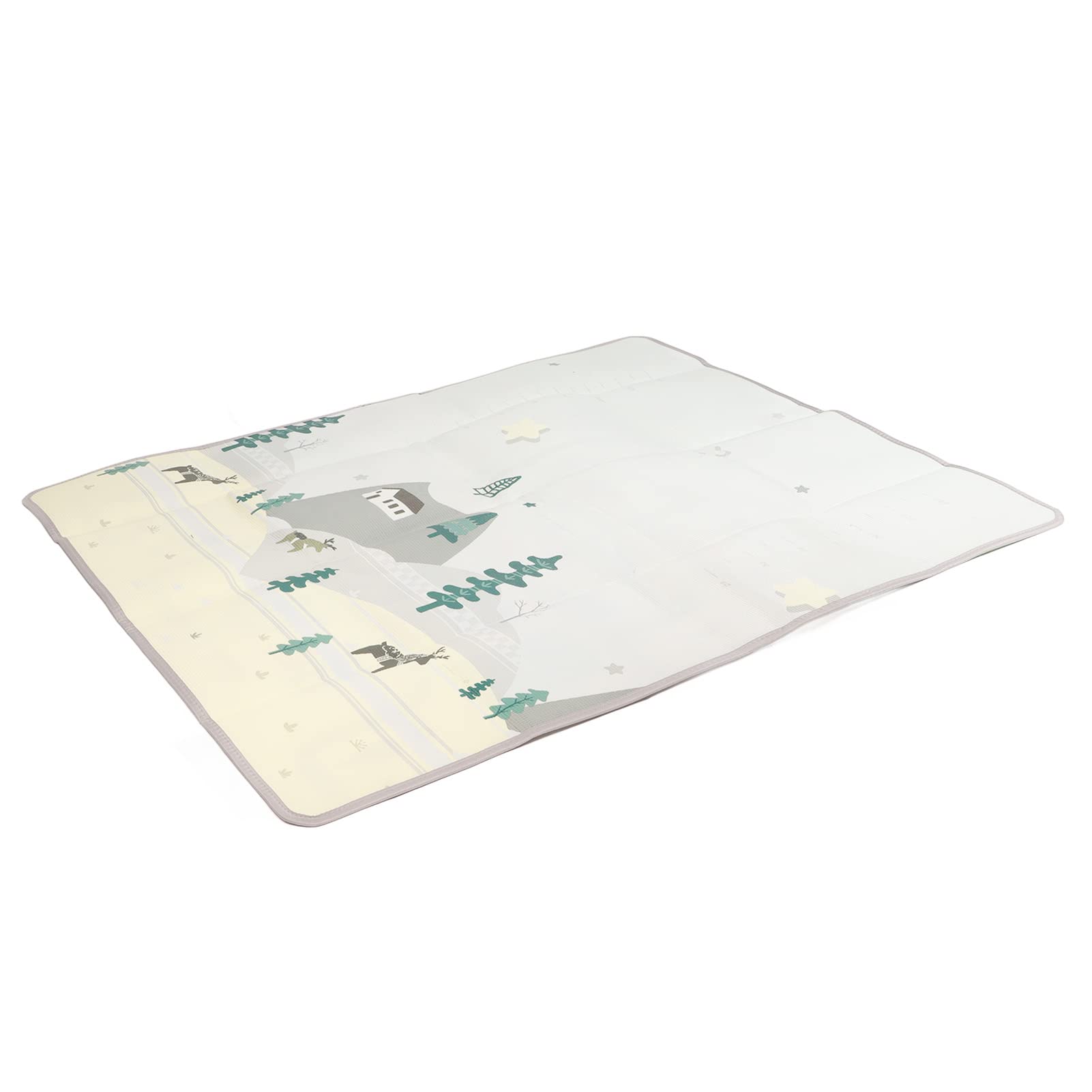 Omabeta Baby-Spielmatte, Schaumstoff-Krabbelmatte mit Aufbewahrungstasche, Faltbare, Leichte Spielmatte für den Innen- und Außenbereich, Picknickdecke 180 X 150 X 0,5 Cm
