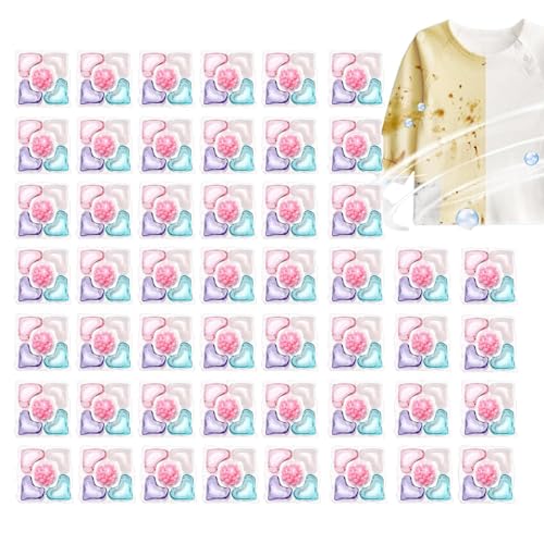 洗濯用洗剤ポッド、洗濯用芳香剤ビーズ,50 個ポッド洗濯洗剤 - 香りが持続する衣類用汚れ落とし、家庭用多機能洗濯洗剤ボール
