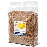 RANZ 2LBS Non-GMO Dried Mealworms for Chickens, High Protein Meal Worms, Premium Chicken Feed, Whole Large Mealworms for Blue Birds, Ducks, Fish