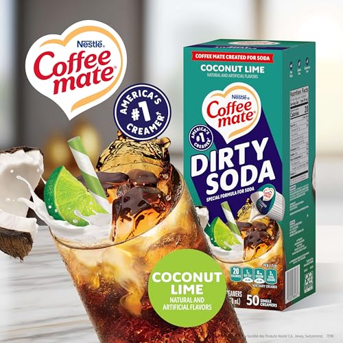 image for Nestle Coffee mate Creamer, Dirty Soda Coconut Lime Flavor, Liquid Cre