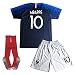 GLL SPORT New 2018#10 MBAPPE Home Yellow Kids Soccer Football Jersey Shorts Socks Youth Sports Kit (13-14 Years)
