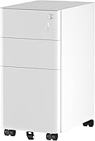 Vista 8 de YITAHOME Archivador móvil de 4 cajones con cerradura