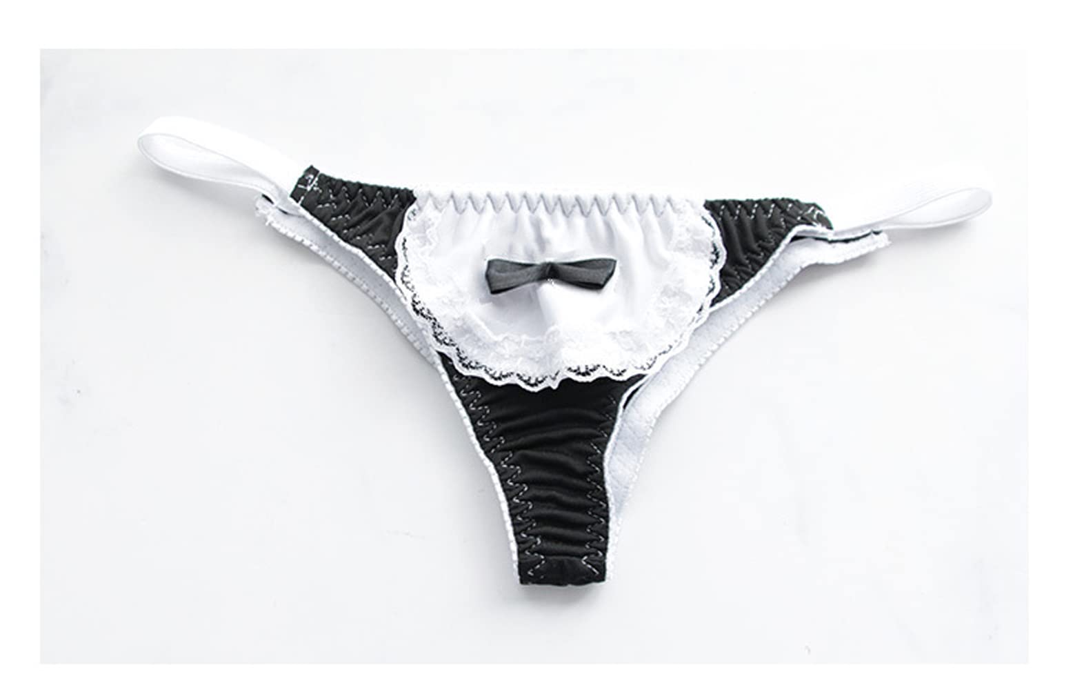 SINGUYUN Womens Sexy Micro bikini Suit Anime Bikini Cosplay Lingerie Kawaii Bra and Panty Set Cute: One Size 216cube Black