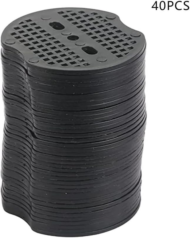 Sujeción de Tejido de Maleza en Forma de U, 40 Piezas/Paquete de Clavijas de jardín de Metal Plateado en Forma de U, Grapas for jardín, Clavos for el Suelo, película