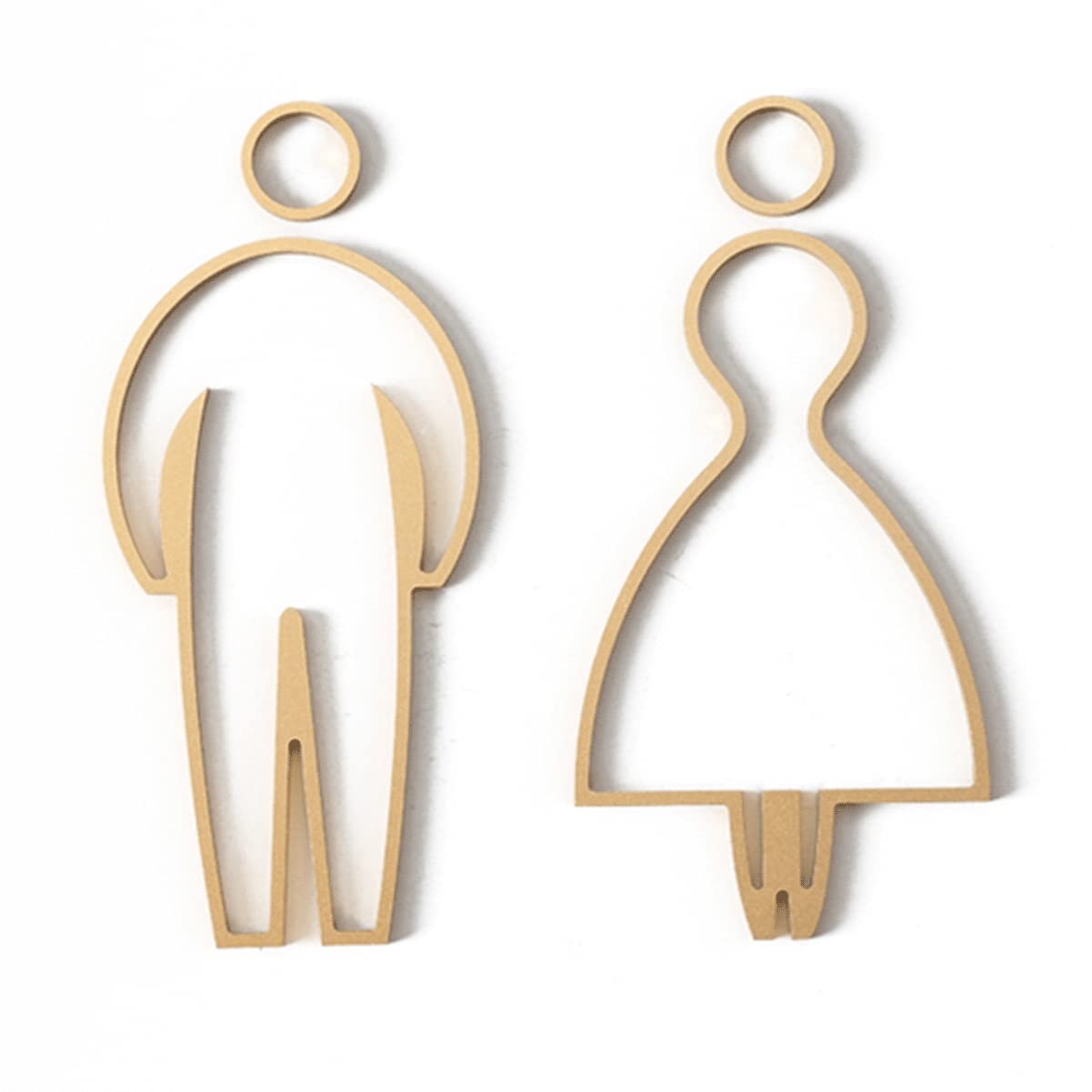Tamaños múltiples del negro determinado del oro de la muestra del retrete de las mujeres de los hombres de la aleación de aluminio(Gold,20 * 9.6cm)