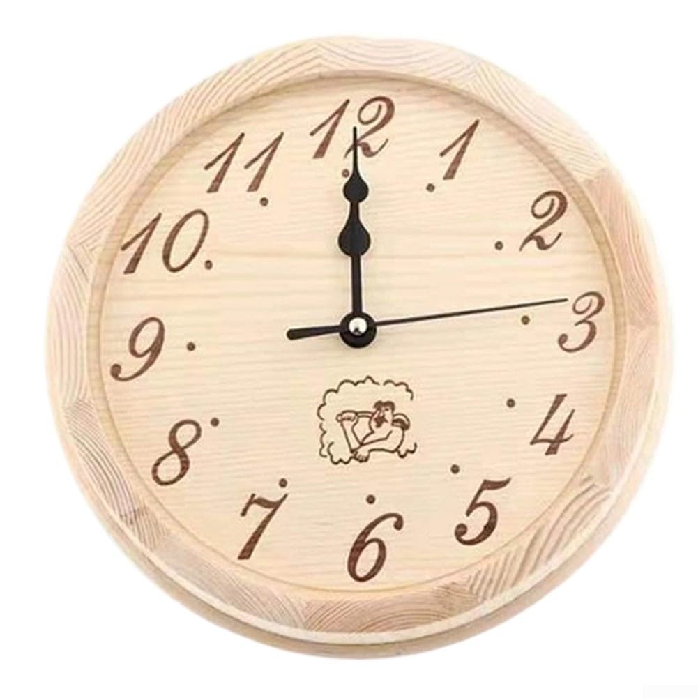 Horloge murale de sauna en pruche naturelle thermorésistante haute qualité