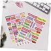 DOITOOL 15Pcs Vintage English Label Stickers for Budget Books Journals Easy to Apply Stationery Stickers for Scrapbooking Craft Projects and Schedules for DIY Decoration