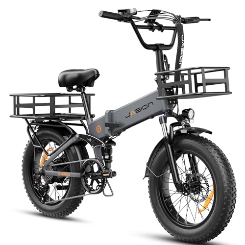 Image of Jasion X-Hunter /ST /PRO Electric Bike for Adults,1800W /1400W Peak 20''Fat Tire Foldable Ebike,Folding E Bike Up to 80 /70 Miles Range,720 /624WH Removable Battery,30 MPH E Bike,Certified by UL2849