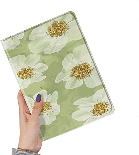 Miniatura 7 de Funda con diseño floral para iPad de 9 8 y 7 generación con portalápices iPad Air 3, iPad Pro de 10.5 pulgadas y 10.2 pulgadas, funda trasera de TPU