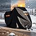 Favoto Motorcycle Cover All Season Universal Weather Quality Waterproof Sun Outdoor Protection Night Reflective with Lock-Holes & Storage Bag Fits up to 96.5